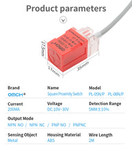 Load image into Gallery viewer, Inductive Proximity Sensor 8mm PL-05N
